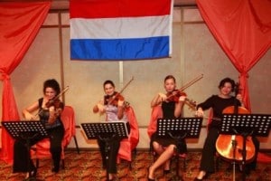 web strings on Queen's Day