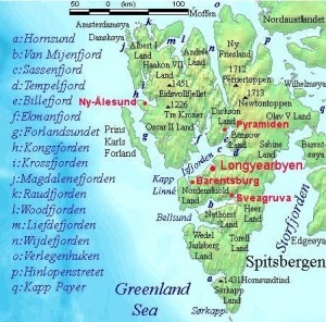 Spitsbergen map