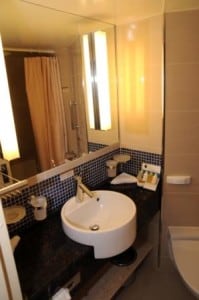 bathroom big inside cabin