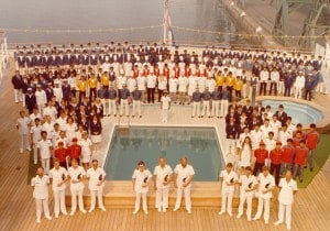 Nieuw Amsterdam 1983 first crew