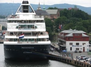 Prinsendam at Vippetangen in 2009