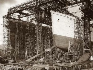 Titanic & Olympic, construction, 1909