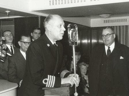 One of the Captain's jobs. giving Speeches.