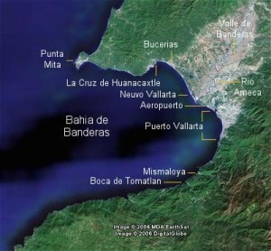 Bahia de Banderas, or the bay of flags. 
