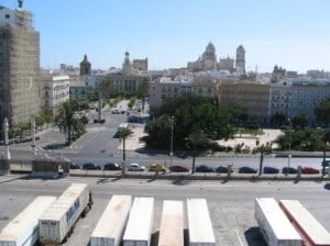 I am not posting a photo of Cadiz in the rain. So here from my previous visit with the Prinsendam, when Spain looked like Spain.