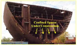 Bottom tanks which are not opened often tend to be very low on oxygen as the rusting process consumes oygen.