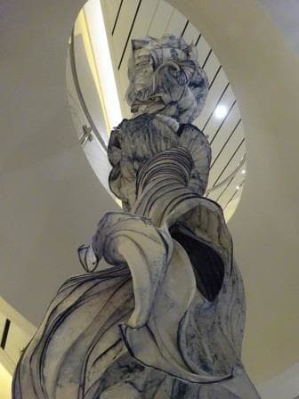 When you enter the dining room you will see this on both levels directly to your starboard inside the entrance.
