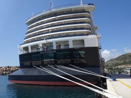 The ships duck tail. A sort of gigantic spoiler at the stern of the vessel.