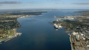 It is fjord or a bay, but as it is wide open, there is no shelter from the wind anywhere.