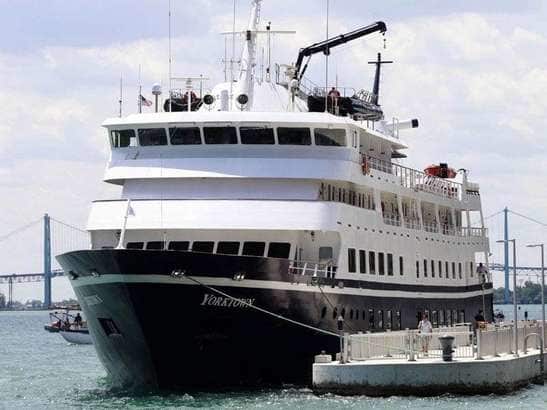The Yorktown Clipper a number of years ago. I did not have my camera with me, so I could not take open sea shot this morning.