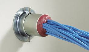 If a new cable has been pulled and it goes through a fire proof bulkhead then the penetration closure needs to be of the same standard.