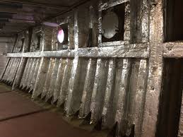Insulation in the side of the ship. You do not see it but it helps to keep your cabin safe and insulated.